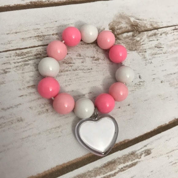 Disney Princess Pink Beaded Bracelet Disney Princess Charm - Picture 2 of 3